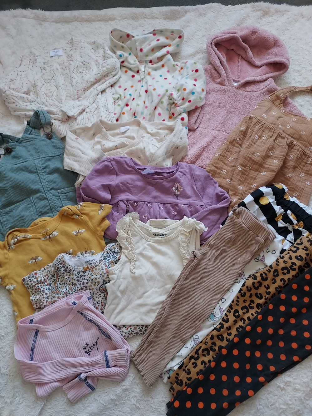 BUNDLE (16 pcs) Toddler Girl 24mo-2T Clothes Fall Casual Play Everyday Grandma's